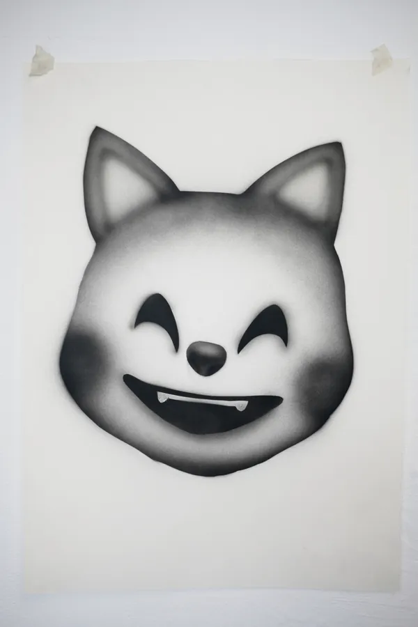 Happy cat emoji